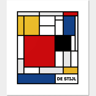 De Stijl Color Blocks Posters and Art